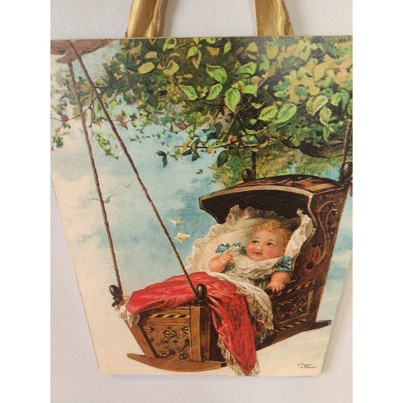 3 Vintage Moonlight & Roses Mounted Prints Hanging Wall Art Victorian Children - Picture 3 of 12